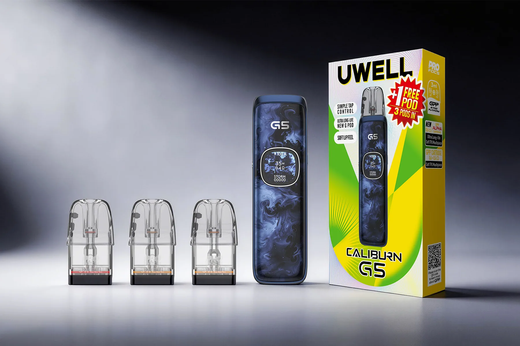 Uwell Caliburn GPP ALPHA Pods official key visual