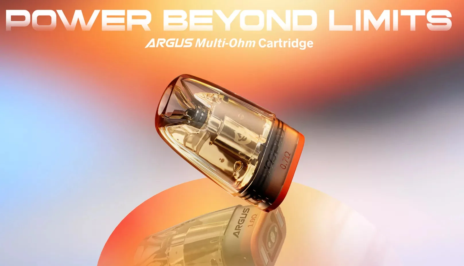 VOOPOO ARGUS Multi-Ohm Cartridge official key visual